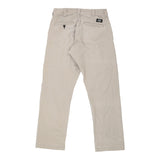 Dickies Trousers - 29W UK 10 Beige Polyester Blend