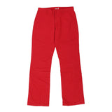 Dickies Trousers - 29W UK 8 Red Cotton