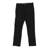 Straight Dickies Skinny Trousers - 28W UK 8 Black Polyester Blend