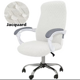 Anyseat White Office Chair Cover – Waterproof Stretchable Spandex Jacquard Slipcover, Anti‑Dirt Protection