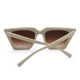 The CEO - Nude Frame Brown Lens Cateye Sunglasses