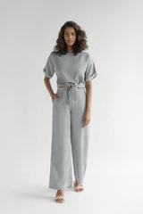 Twist and Sway Top in Stone Grey