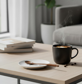 Anygleam Dark Brown 6pcs Wooden Tea Long Spoon Kitchen Tableware
