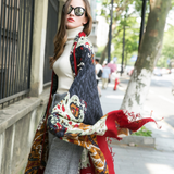 Anyyou 100% Pure Merino Wool Multicolor Paisley Stylish Poncho Winter Large Scarf With Trendy Pashmina Shawl Bandana For Womenfashion Design