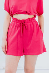 Upcycled - Playsuit - Shorts in Pink