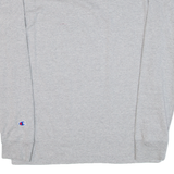CHAMPION Mens T-Shirt Grey Long Sleeve M