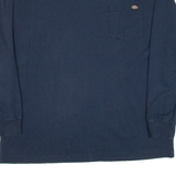 DICKIES Mens T-Shirt Blue Long Sleeve XL