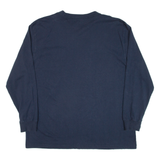 DICKIES Mens T-Shirt Blue Long Sleeve XL