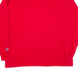 CHAMPION Mens T-Shirt Red Long Sleeve XL