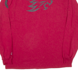 CHAMPION Chico State Mens T-Shirt Red Long Sleeve XL