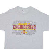 CHAMPION College Of Engineering Mens T-Shirt Grey USA L