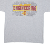 CHAMPION College Of Engineering Mens T-Shirt Grey USA L