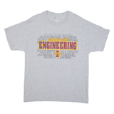 CHAMPION College Of Engineering Mens T-Shirt Grey USA L