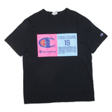 CHAMPION Mens T-Shirt Black L