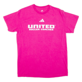 ADIDAS Womens T-Shirt Pink M