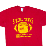 RUSSELL ATHLETIC Special Teams Mens T-Shirt Red USA L