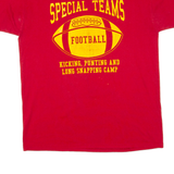 RUSSELL ATHLETIC Special Teams Mens T-Shirt Red USA L