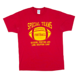 RUSSELL ATHLETIC Special Teams Mens T-Shirt Red USA L