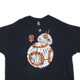 MAJESTIC Mens T-Shirt Black 2XL