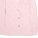 Womens Blazer Jacket Pink Floral L