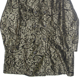 C&A Womens Blazer Jacket Gold Crazy Pattern L