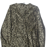 C&A Womens Blazer Jacket Gold Crazy Pattern L