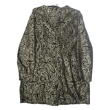 C&A Womens Blazer Jacket Gold Crazy Pattern L