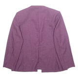 Womens Blazer Jacket Purple Floral M