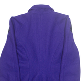 WOOL AND CASHMERE Womens Blazer Jacket Purple Wool M
