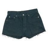 LEVI'S 501 Womens Denim Shorts Green Relaxed M W30