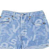 LEVI'S 501 BIG E Womens Denim Shorts Blue Relaxed XS W26