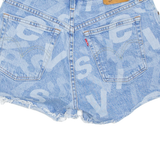 LEVI'S 501 BIG E Womens Denim Shorts Blue Relaxed XS W26