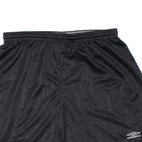 UMBRO Mens Sports Shorts Black Relaxed XL W30