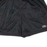 UMBRO Mens Sports Shorts Black Relaxed XL W30