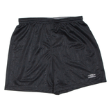 UMBRO Mens Sports Shorts Black Relaxed XL W30