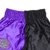 BLITZ Thai Boxing Mens Sports Shorts Purple Relaxed XL W36