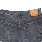 LEVI'S 501 BIG E Womens Denim Shorts Black Relaxed S W28