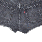 LEVI'S 501 BIG E Womens Denim Shorts Black Relaxed S W28