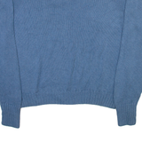 POLO RALPH LAUREN Mens Jumper Blue Tight Knit XL