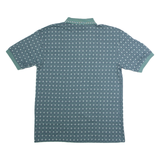BERT PULITZER Mens Polo Shirt Green 90s Diamond L