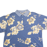 MUNSINGWEAR Mens Polo Shirt Blue 90s Floral XL