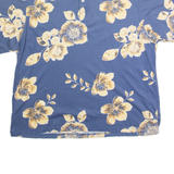 MUNSINGWEAR Mens Polo Shirt Blue 90s Floral XL