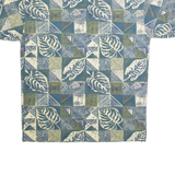 BUGLE BOY Mens Polo Shirt Green 90s Crazy Pattern M
