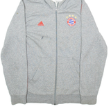 ADIDAS Mens Grey Hoodie Full Zip M