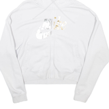 NIKE Mens White Hoodie Full Zip S