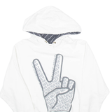 ONLY Mens White Hoodie M