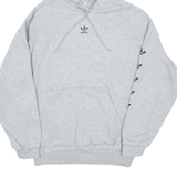 ADIDAS Womens Grey Hoodie UK 4