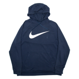 NIKE Mens Blue Hoodie L