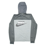 NIKE Mens Grey Hoodie Full Zip S