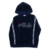 FILA Fleece Womens Blue Hoodie M